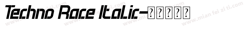 Techno Race Italic字体转换